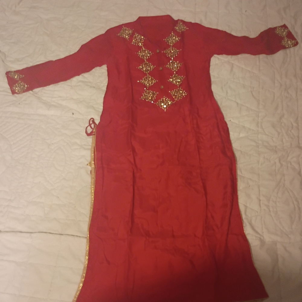 Elegant Red Asymmetrical Dress